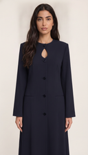 The Habiba Keyhole Neck Button Front Abaya