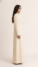 The Yumna Contrast Trim Minimal Abaya