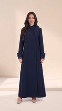 The Jabeen Tailored Abaya with Lace Cuff Detail