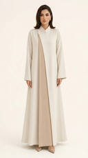 The Rehanah Asymmetric Layered Panel Abaya