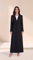 The Jumaina Pleated Panel Abaya with Matching Cuffs