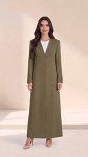 The Jumaina Pleated Panel Abaya with Matching Cuffs