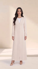 The Jumaina Pleated Panel Abaya with Matching Cuffs