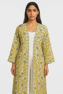 The Khulood Blue Detail Printed Abaya