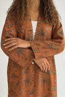 The Yara Terracotta Tropic Abaya