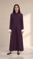 The Rasha Tailored Abaya with Pleated Cuff Detail