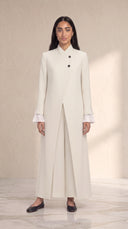 The Rasha Tailored Abaya with Pleated Cuff Detail
