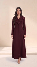 The Mariha Tailored Ruffle Lapel Abaya