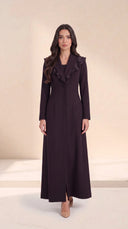 The Mariha Tailored Ruffle Lapel Abaya