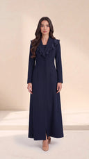 The Mariha Tailored Ruffle Lapel Abaya