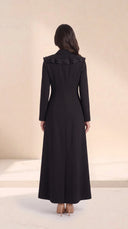 The Mariha Tailored Ruffle Lapel Abaya
