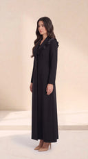 The Mariha Tailored Ruffle Lapel Abaya