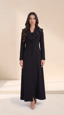 The Mariha Tailored Ruffle Lapel Abaya