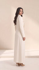 The Shifa Asymmetric Button Detail Abaya