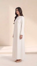 The Layina Pearl Cuff Abaya with Button Detail