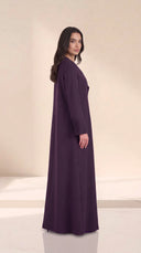 The Saman Draped Abaya with Pleated Cuffs