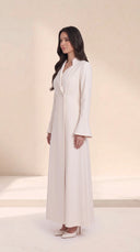 The Zabya Tailored Blazer Abaya with Flared Cuffs