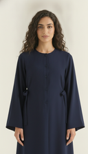 The Alyaana Side Tie Front-Open Abaya