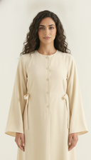 The Alyaana Side Tie Front-Open Abaya