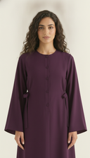 The Alyaana Side Tie Front-Open Abaya