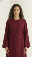 The Alyaana Side Tie Front-Open Abaya