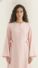 The Alyaana Side Tie Front-Open Abaya