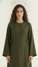 The Alyaana Side Tie Front-Open Abaya