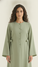 The Alyaana Side Tie Front-Open Abaya