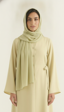 The Alyaana Side Tie Front-Open Abaya