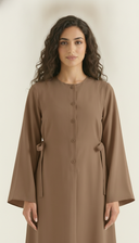 The Alyaana Side Tie Front-Open Abaya