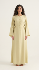 The Alyaana Side Tie Front-Open Abaya