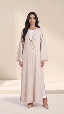 The Shaira Side Button Detail Abaya