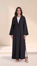 The Shaira Side Button Detail Abaya