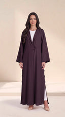 The Shaira Side Button Detail Abaya