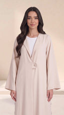 The Shaira Side Button Detail Abaya