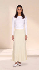 The Nadia Premium Satin Maxi Skirt