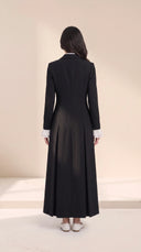 The Mariam Tailored Abaya with Pleated Cuff Detail