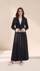 The Mariam Tailored Abaya with Pleated Cuff Detail