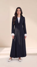 The Mariam Tailored Abaya with Pleated Cuff Detail