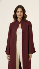 The Aabidah Structured Sleeve Open Abaya - TAL by The Abaya Lab