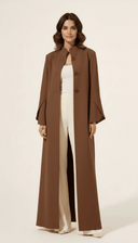 The Aabidah Structured Sleeve Open Abaya - TAL by The Abaya Lab