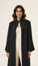 The Aabidah Structured Sleeve Open Abaya - TAL by The Abaya Lab
