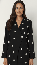 The Afnan Soft Wrap Polka Abaya - TAL by The Abaya Lab