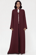 The Afrah Grace Front Tie Open Abaya - TAL by The Abaya Lab