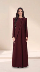 The Afroz Asymmetric Panel Tailored Abaya - TAL by The Abaya Lab