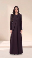 The Afroz Asymmetric Panel Tailored Abaya - TAL by The Abaya Lab