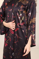 The Aisha Bird & Floral Botanical Abaya - TAL by The Abaya Lab