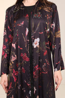 The Aisha Bird & Floral Botanical Abaya - TAL by The Abaya Lab