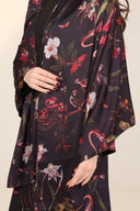 The Aisha Bird & Floral Botanical Abaya - TAL by The Abaya Lab