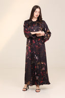 The Aisha Bird & Floral Botanical Abaya - TAL by The Abaya Lab